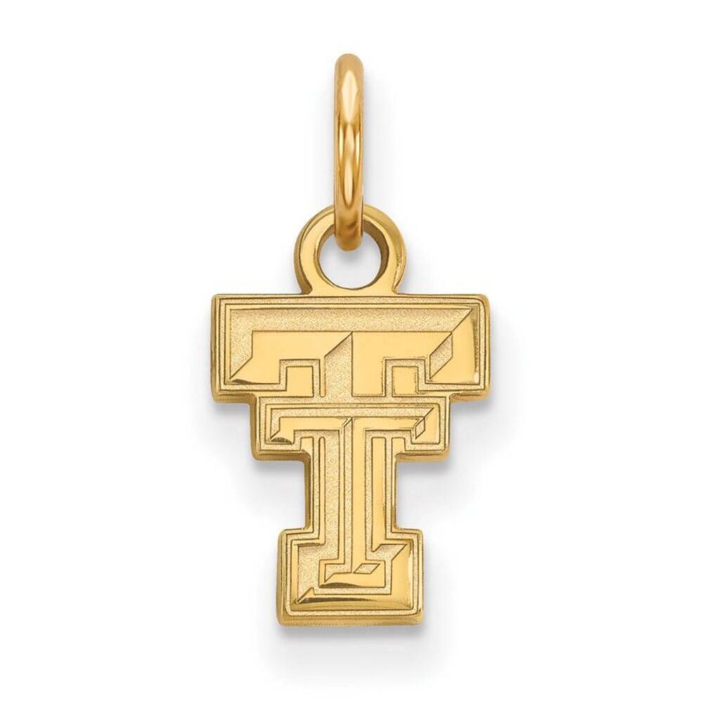 14k Yellow Gold Texas Tech U. XS (Tiny) Charm or Pendant
